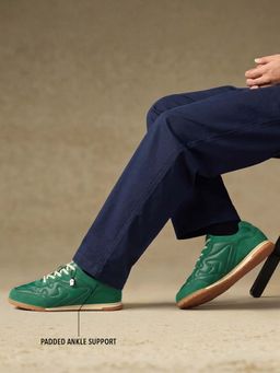 The Souled Store - Kanso ZE: Green Men Low Top Sneakers
