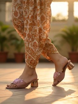 Inc.5 - Women Peach Block Heels