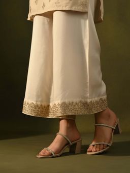 Inc.5 - Women Gold Block Heels