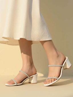 Inc.5 - Women White Block Heels