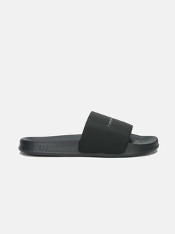 Tommy Hilfiger - Men Black Polyurethane Sliders