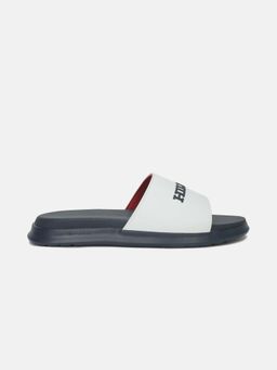 Tommy Hilfiger - Men White Polyurethane Sliders