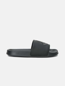 Tommy Hilfiger - Men Black Pu Sliders