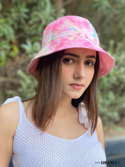 Hair Drama Co. - Tie-dye Bucket Hat - Pink & Blue