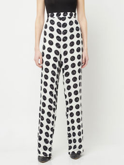 CRIMSOUNE CLUB - Nikhil Thampi for Polka Dotted Parallel Trousers