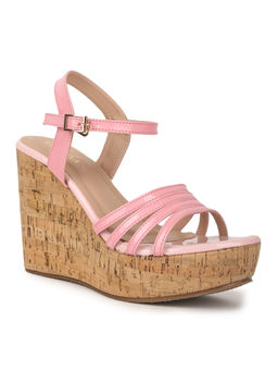 VALIOSAA - Pink Casual Solid-plain Wedges
