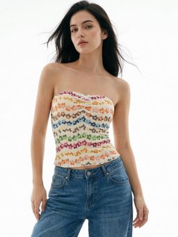 Outzidr - Multi-Color Tube Printed Top