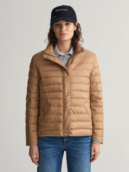 GANT - Women Beige Solid Full Sleeves Puffer Jacket