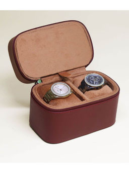 Tortoise - Victoria 100% Genuine Leather Women Watch Box Multi-Color