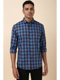 Allen Solly - Men Multi-Color Checks Full Sleeves Slim Fit Casual Shirt