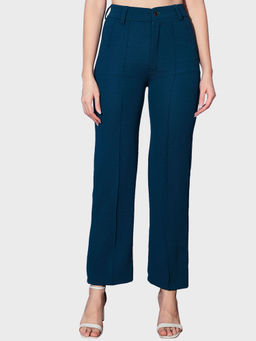 Buynewtrend - Blue Carrera Women Formal Trouser