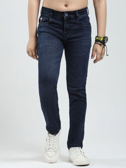 Monte Carlo - Boys Solid Slim Fit Denim Jeans