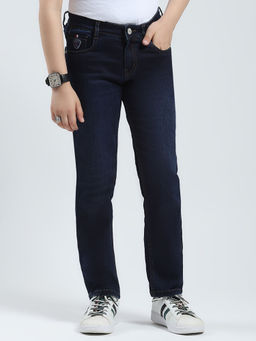 Monte Carlo - Boys Solid Slim Fit Denim Jeans
