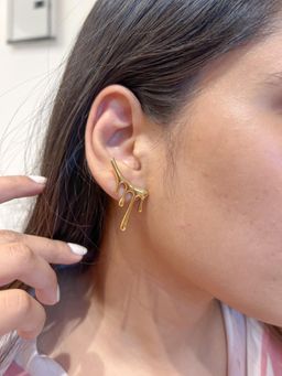 Nam Jewels - Dew Stud Earrings - Gold