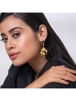 Putstyle - Ginkgo Statement Dangle Earring - White