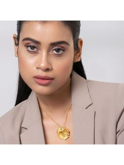 Putstyle - Ginkgo Leaf Charm Pendant Necklace - White