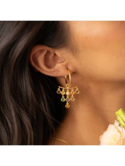 She Ela Jewel - Navratil Chandelier Earrings - Multi-Color