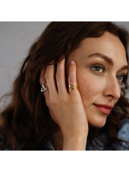 She Ela Jewel - Molten Gold Ring