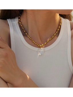Nam Jewels - Crystal Love Necklace - White