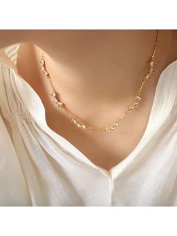 Nam Jewels - Tied Hearts Necklace - White