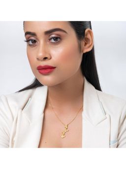 Putstyle - Ginkgo Pendant Necklace - White