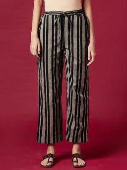 Fabindia - Cotton Nagari Striped Casual Pants