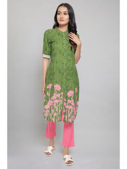 Aurelia - Moss Green Ethnic Kurta