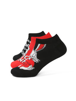 Balenzia - Womens Looney Tunes Cartoon Themed Low-Cut Socks (Pack of 3)