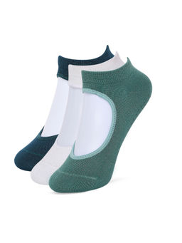 Balenzia - Womens Studio Socks with Ballet Straps for Yoga & Pilates (Pack of 3)