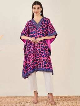 First Resort by Ramola Bachchan - Multi Colour Kaftan