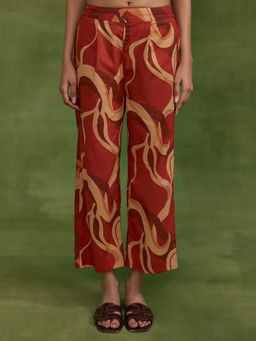 Ancestry - Brown Mosaic Printed Pant