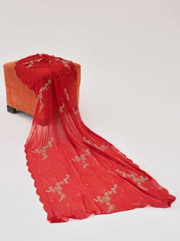 Ancestry - Chinoiserie Red Dupatta