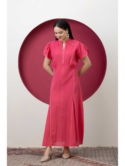 SMRITI GUPTA - Pink Cotton Maxi Dress