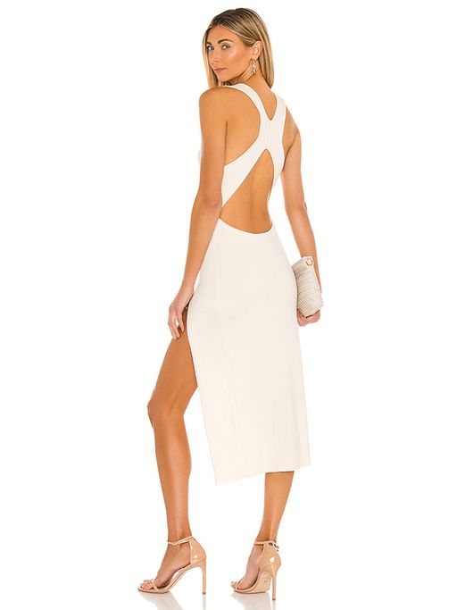 white christmas dresses NEW Dundas X Revolve Orange Pink Chain Cutout Dress
