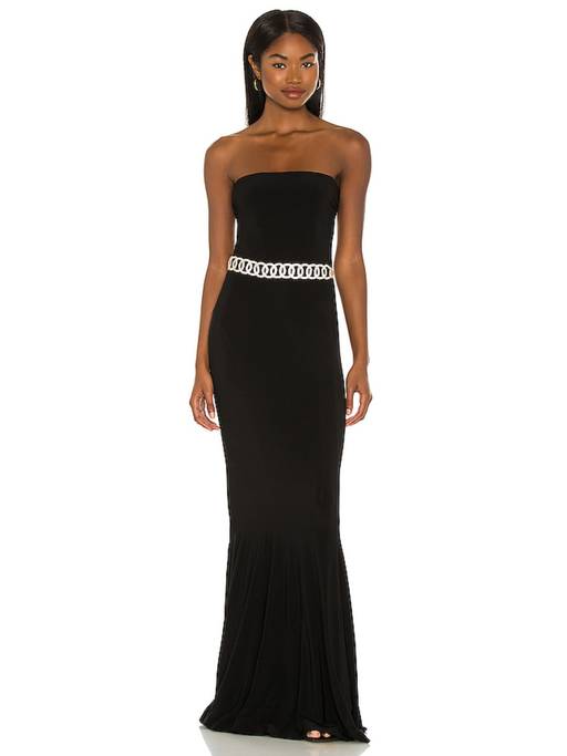 norma kamali strapless fishtail stretch jersey maxi dress Buy X Revolve Gown Online anna