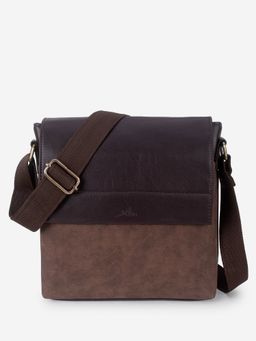 Yelloe - Brown Spacious Mens Messenger Bag