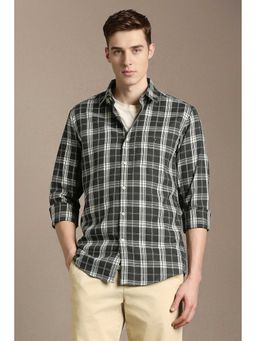 Louis Philippe - Black Check Full Sleeves Shirt