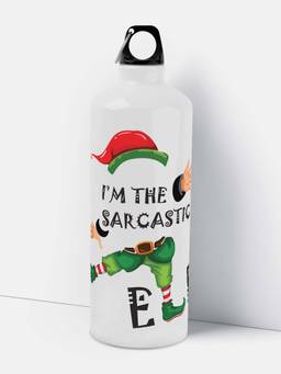 Macmerise - Sarcastic Elf Sipper Bottle Alluminium White (750ml)