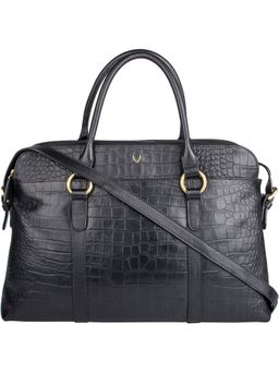 Hidesign - Black Lovato Croco/Melbourne Ranch/Split Laptop Bag
