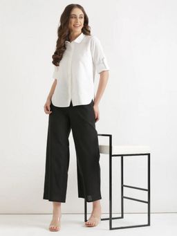 AMIRAS - Women Black High-Rise Pant