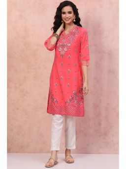 Rangriti - Pink Printed Kurta