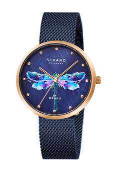 Strand by Obaku - Dragonfly Mop Dial Quartz Watch For Women (S700LXVLML-DD)