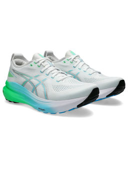 ASICS - Men Gel-Kayano 31 White/Bright Cyan Running Shoes