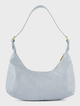 Twenty Dresses by Nykaa Fashion - Blue Solid Hobo Shoulder Bag