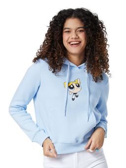 The Souled Store - Powerpuff Girls Bubbles Cotton Women Hoodie