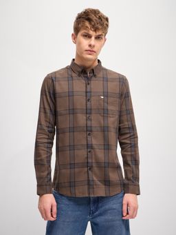 The Bear House - Checked Slim Fit Casual Shirt
