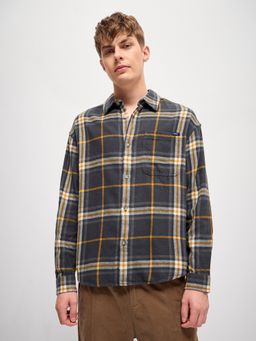 The Bear House - Checked Pure Cotton Relaxed Fit Overshirt