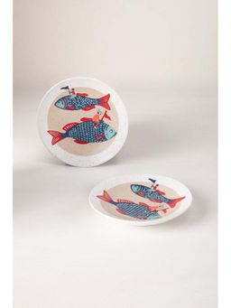 Freedom Tree - Blue Quirky Ceramic Plates