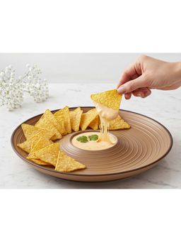 BODHI HOUSE - Brown Solid Ceramic Plate