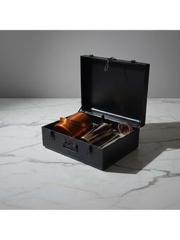 Car-O-Bar - Rose Gold Stainless Steel Cocktail Shaker, Muddler, Opener, Ice Tong, Jigger, and Bucket